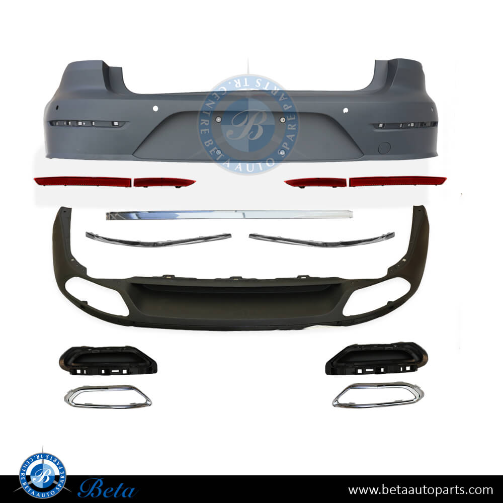 Rear Bumper assembly with PDC and Park Assist for Volkswagen Arteon 2018-2020 models, Part Number 3G8807417 Rear Bumper assembly with PDC and Park Assist for Volkswagen Arteon 2018-2020 models, Part Number 3G8807417